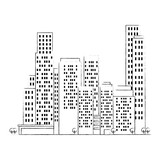 Fototapeta  - cityscape buildings scene icons vector illustration design