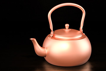 Poster - Copper kettle, 3D rendering