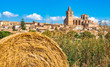 Idyllic view of old mediterranean village of Sineu, Mallorca Spain