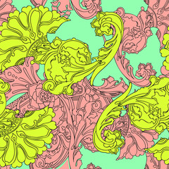 Seamless pattern with ornament