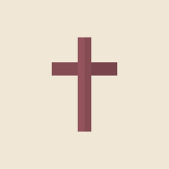 Sticker - Illustration of a Christian cross