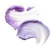 Purple cream texture isolated on white