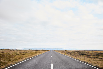 Wall Mural - Endless roads in Iceland