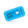 Early bird ticket icon