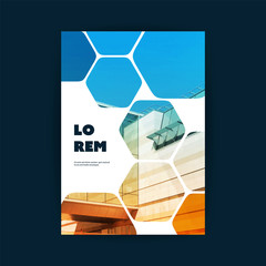 Wall Mural - Modern Style Tiled Flyer or Cover Design for Your Business with Modern Urban Theme - Applicable for Business Reports, Presentations, Placards, Posters