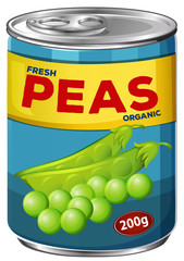 Poster - A Can of Fresh Peas