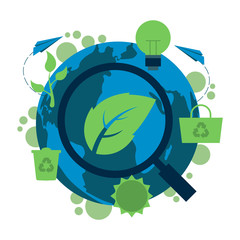 Vector creative illustration of Organic Seo. Organic search ranking. Elements  for graphic and web design.