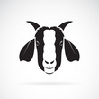 Vector of goat head design on white background. Wild Animals. Easy editable layered vector illustration.