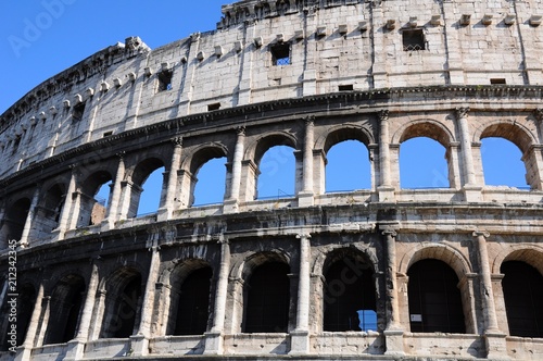 Zdjęcie XXL Zakończenie up Colosseo w Rzym, Włochy