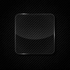 Poster - transparency glass frame vector