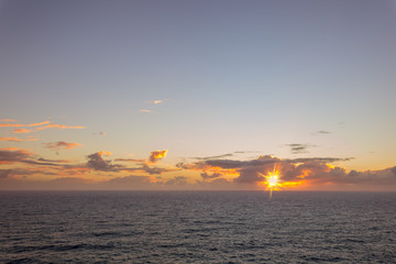 sunset sunrise over ocean