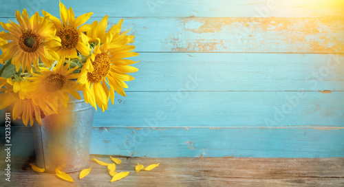 Bunch of sunflowers