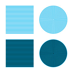 Wall Mural - bezold effect, an optical illusion. color combined with white appears lighter, and darker, if combin