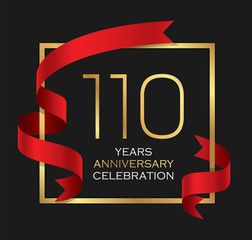 Wall Mural - 110th years anniversary celebration background