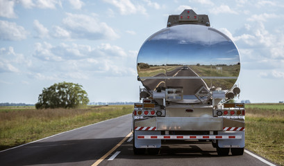 Gasoline truck delivery