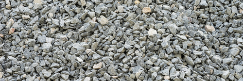 Fotografía Gray gravel stones for the construction industry