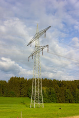 transmission line in bavaria south germany