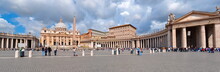 St. Peter's Cathedral On St. Peter's Square In Vatican, Rome, Italy