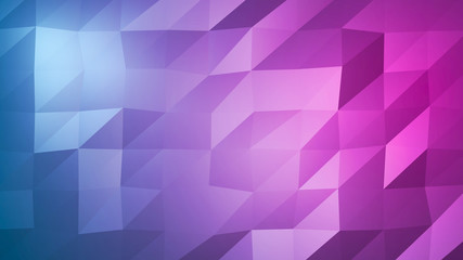 Abstract Multicolor Blue, Purple Polygonal Background. Triangular abstract texture with gradient