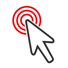 Fototapete - Cursor Making Selection Icon – stock vector