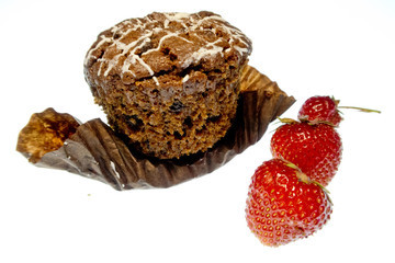 tasty homemade cookies on white background