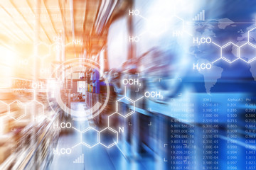 creative abstract chemical scientific background