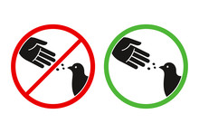 Don't Feed Birds Sign