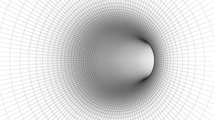 Poster - White abstract speed motion in highway tunnel for technology background ,fast moving toward the light, 3d illustration