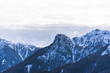 Winter landscape in Dolomites Mountains