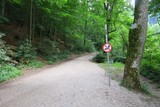 Fototapeta Dziecięca - High Heels-Verbot am Weg zum Uracher Wasserfall in Bad Urach