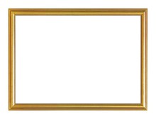 Golden Frame For Paintings, Mirrors Or Photo