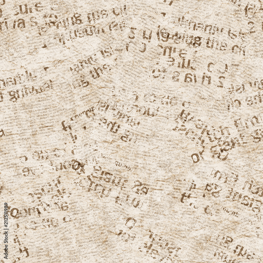 Newspaper texture seamless pattern background Stock Photo | Adobe Stock