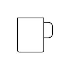 Aufkleber - Cup icon. Element of kitchen appliances icon for mobile concept and web apps. Thin line Cup icon can be used for web and mobile. Premium icon