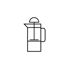 Poster - press the kettle icon. Element of kitchen appliances icon for mobile concept and web apps. Thin line press the kettle icon can be used for web and mobile. Premium icon