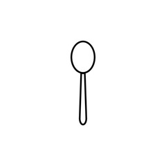 Aufkleber - a spoon icon. Element of kitchen appliances icon for mobile concept and web apps. Thin line a spoon icon can be used for web and mobile. Premium icon