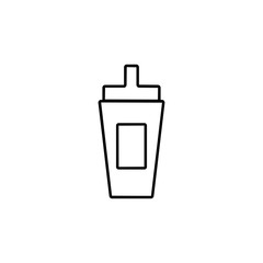 Poster - ketchup icon. Element of kitchen appliances icon for mobile concept and web apps. Thin line ketchup icon can be used for web and mobile. Premium icon