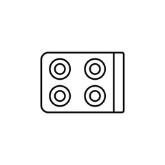 Poster - stove icon. Element of kitchen appliances icon for mobile concept and web apps. Thin line stove icon can be used for web and mobile. Premium icon
