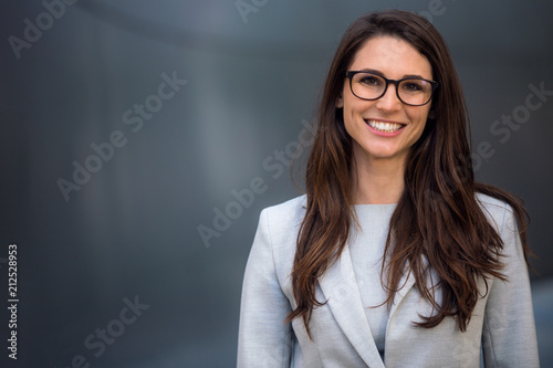 Cuadros en Lienzo Smart, intelligent, friendly, likable portrait of an executive business woman ma