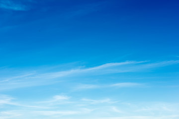 colorful beautiful blue sky with cloud formation background