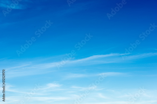 Colorful Beautiful blue sky with cloud formation background Wallpaper Mural