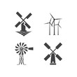 Windmill logo design template