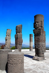 Poster - Toltec Atlantes, Tula de Allende, Hidalgo state, Mexico