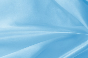 Blue fabric texture for background and design, beautiful pattern of silk or linen.