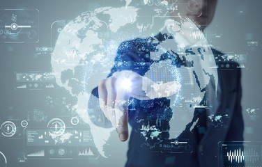 Poster - Global business concept.