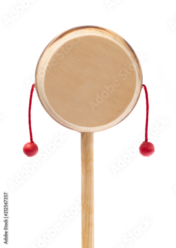 Fotografija Denden daiko folk art toy isolated on a white background
