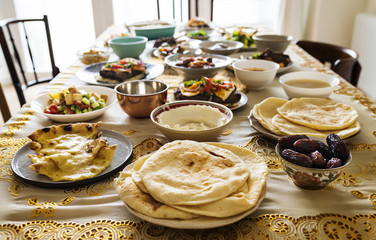 Islamic foods at Ramadan feast