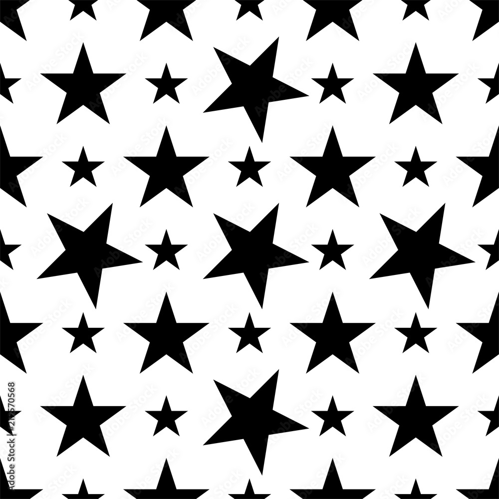 Solid Star Pattern Star Shape Icon Seamless Pattern Stock Vector | Adobe Stock