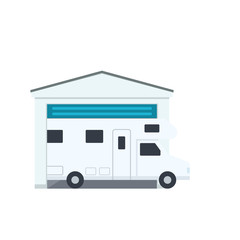 Wall Mural - Rv storage icon