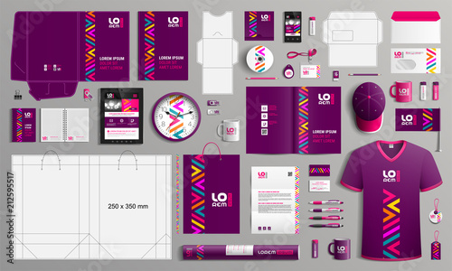 Fotografía Stationery template design
