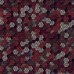 Aufkleber - Multicolored abstract surface pattern. 3d rendering